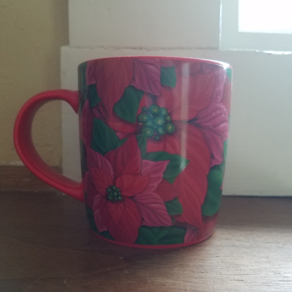 Starbucks 2020 Holiday Poinsettia Mug 12oz - Picture 6 of 9